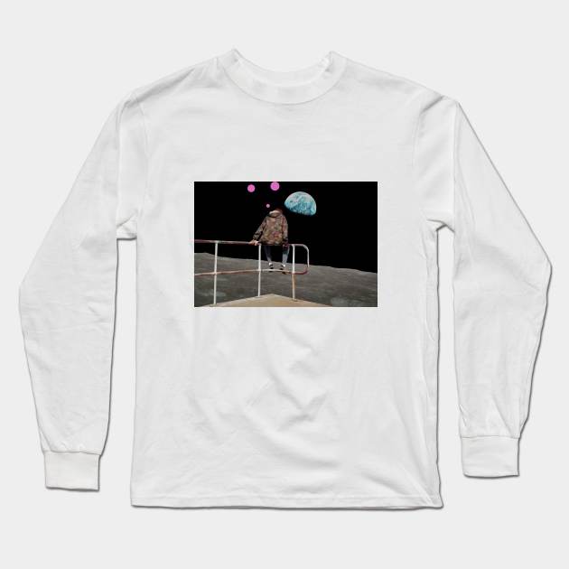 Alone Man Long Sleeve T-Shirt by Dusty wave